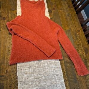 Free People Rust Turtleneck Sweater